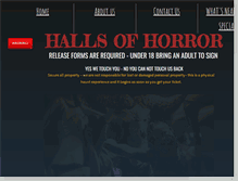 Tablet Screenshot of hallsofhorror.net